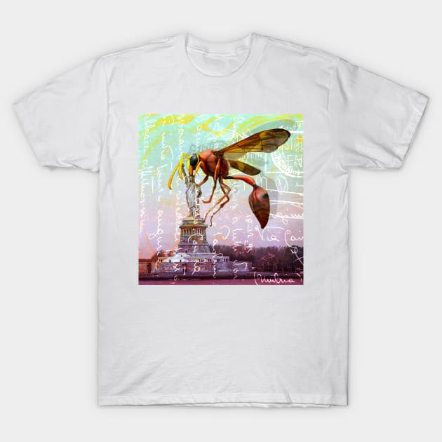 Wasp Attack T-Shirt by EddieBalevo